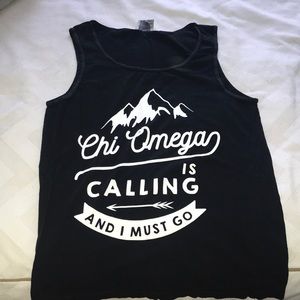 Chi omega 🦉💛 bid day tank